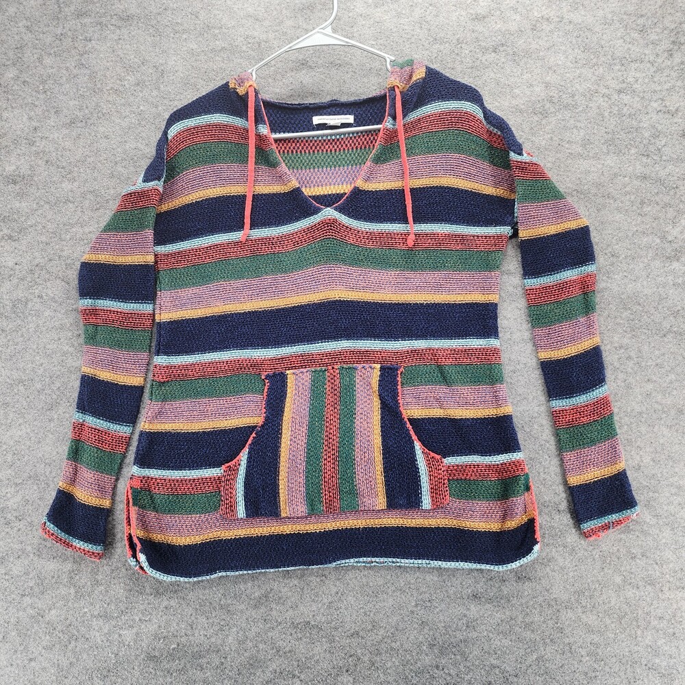 American Eagle Hoodie Womens XS Knit Striped Long Sleeve